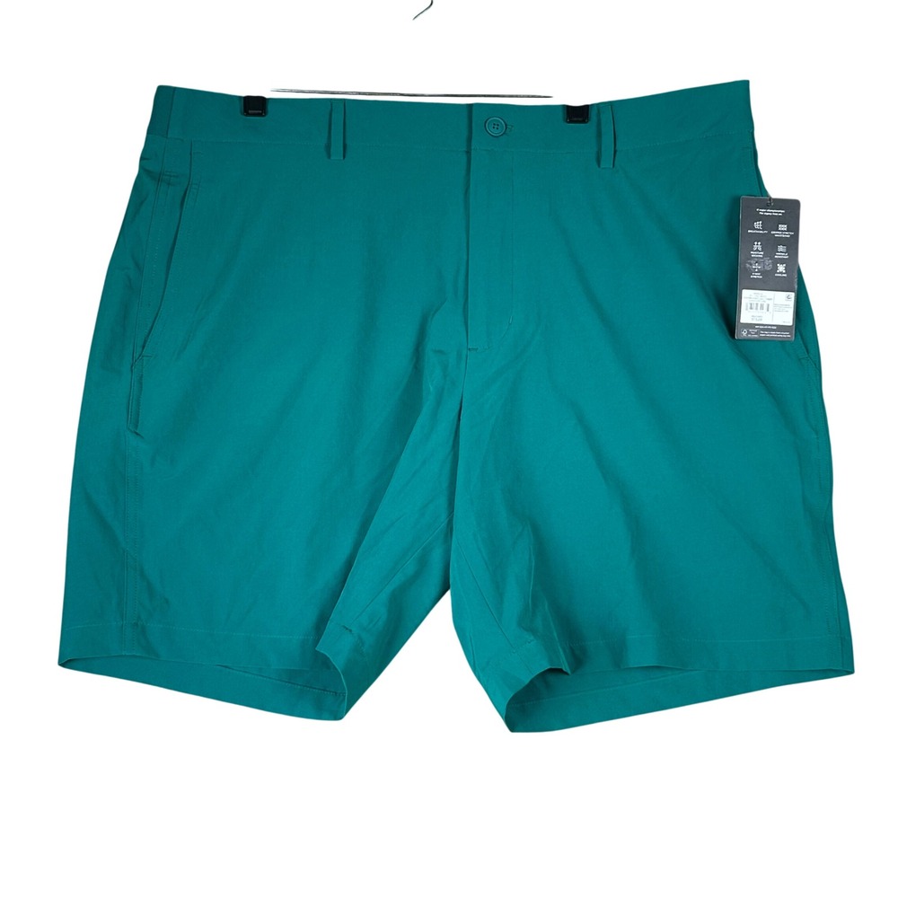 Walter Hagen Mens 40 P11 Easy Waist Performance Golf Shorts Clubhouse Green 8"